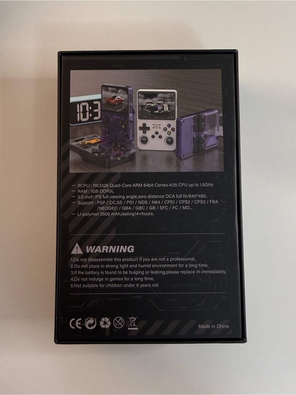Handheld R36S Retro Gaming Console - White - Picture 12 of 12